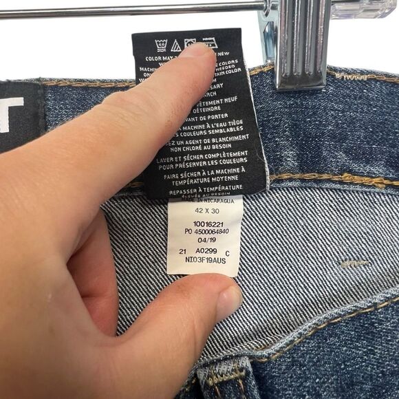 Ariat rebar M4 low rise boot cut jeans blue size 42/30 - Picture 7 of 10